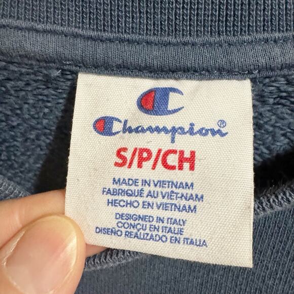 90s Vintage Champion Red White And Blue Crew Neck Sweatshirt Women's Small - Picture 2 of 3